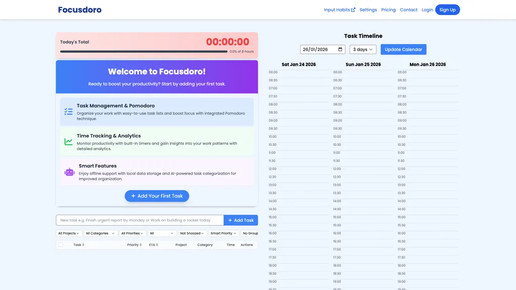 FocusDoro 官网截图