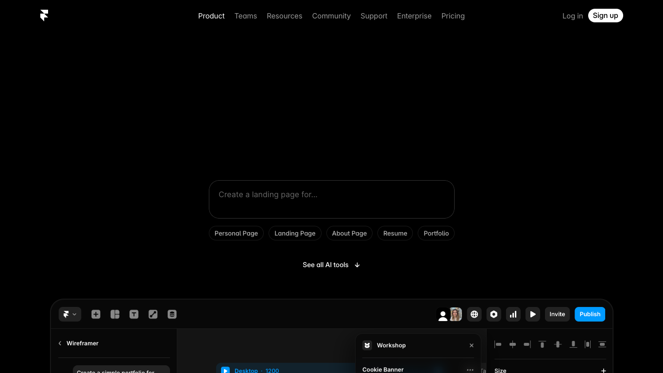 Framer 工具截图
