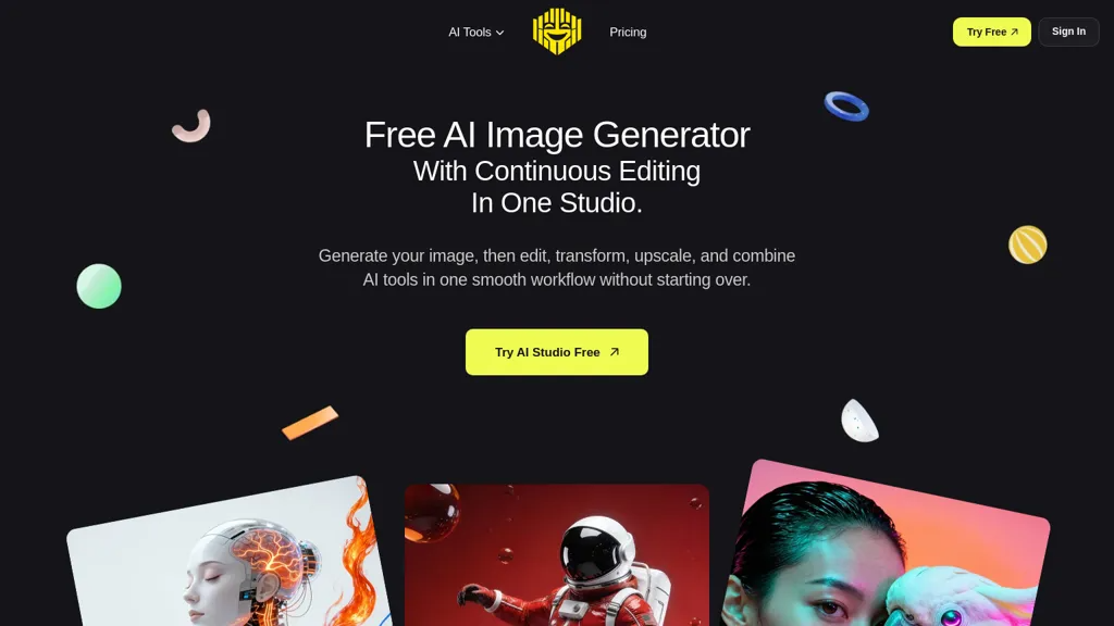 Free-AI-Generator.com 官网截图