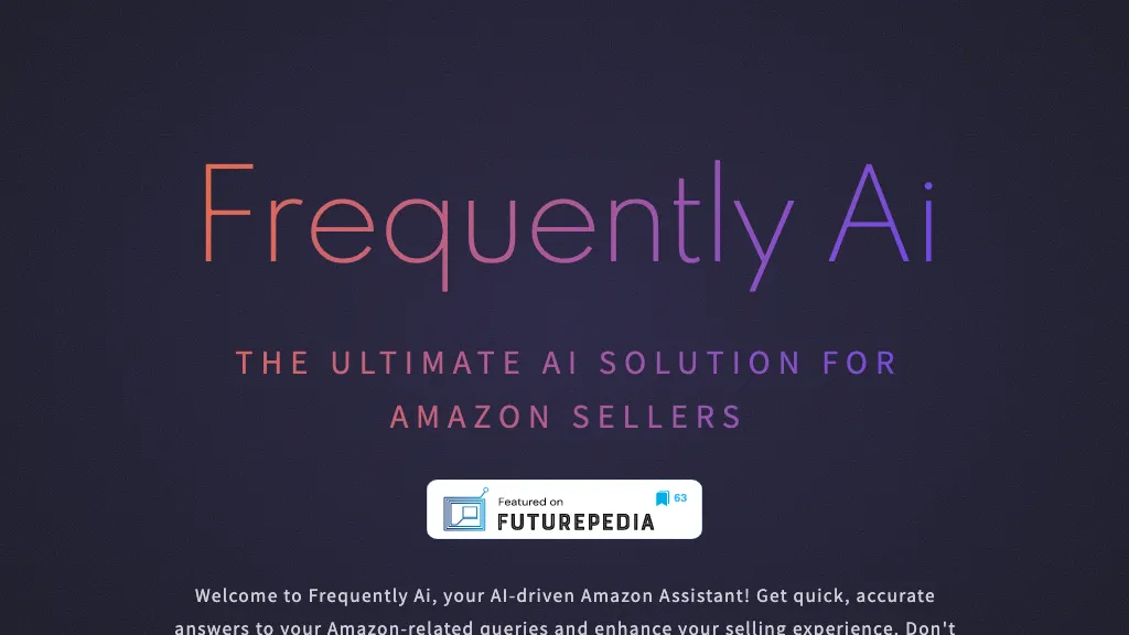 FrequentlyAI 官网截图