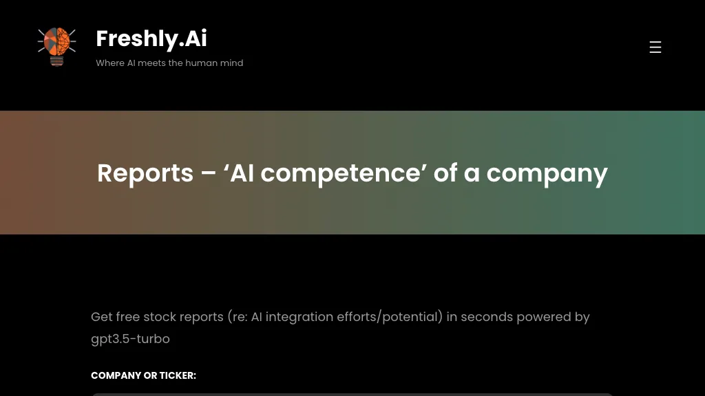 Freshly.ai 工具截图