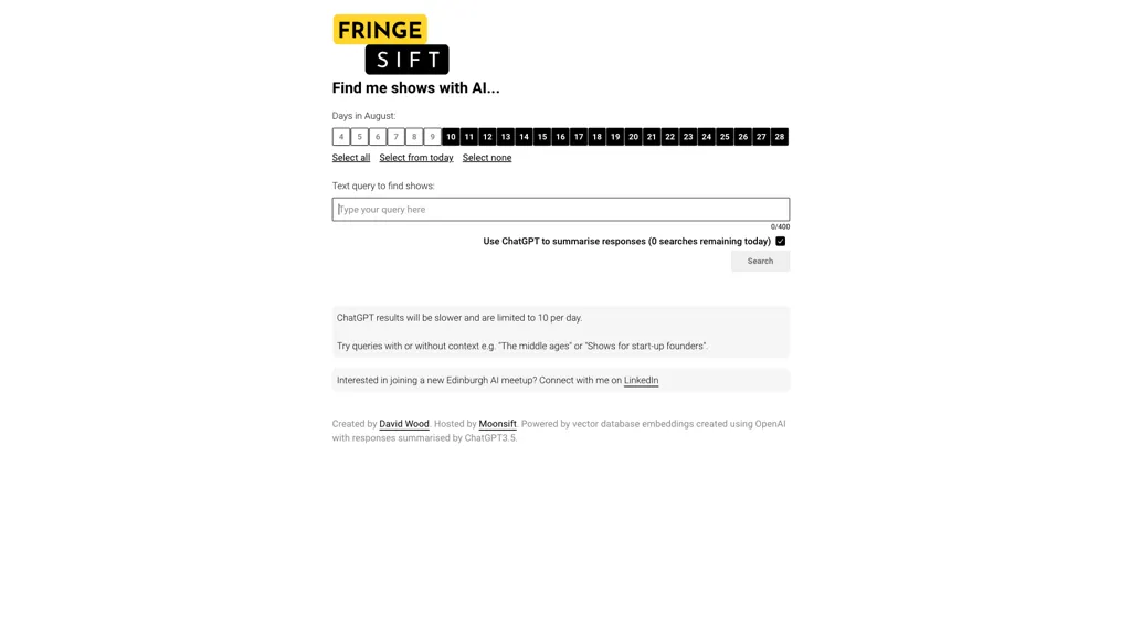 Fringe sift 官网截图