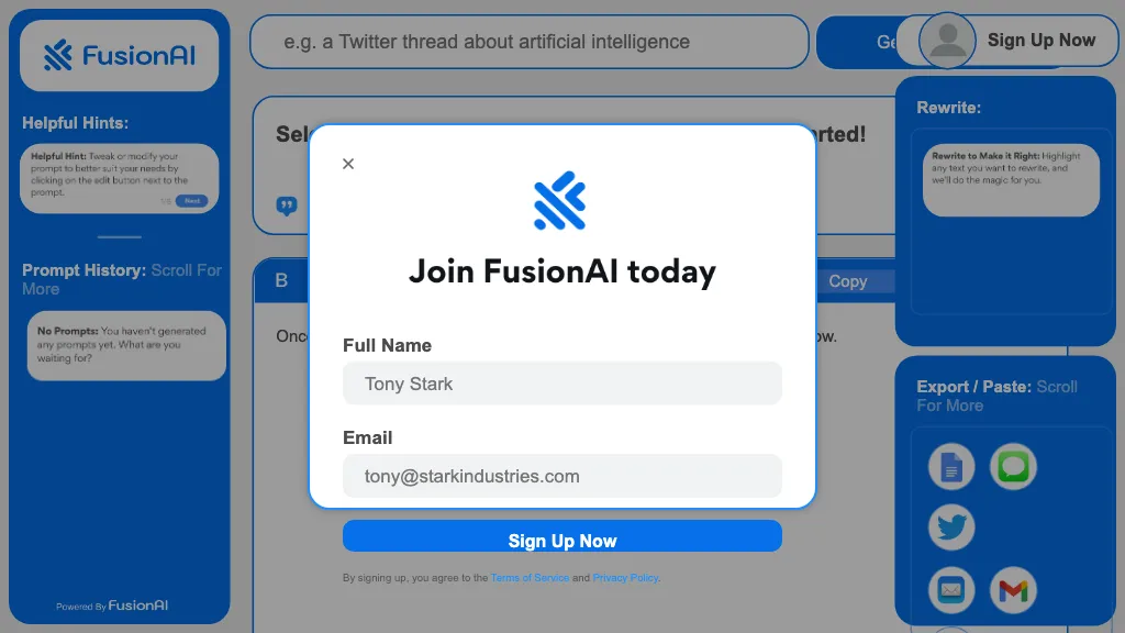 Fusion 官网截图