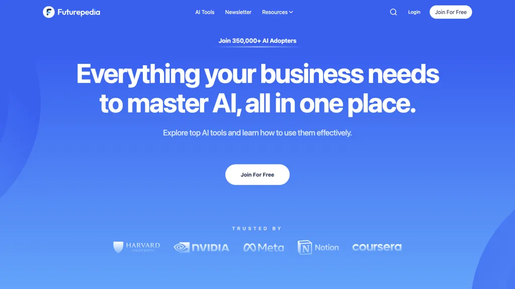 Futurepedia 工具截图