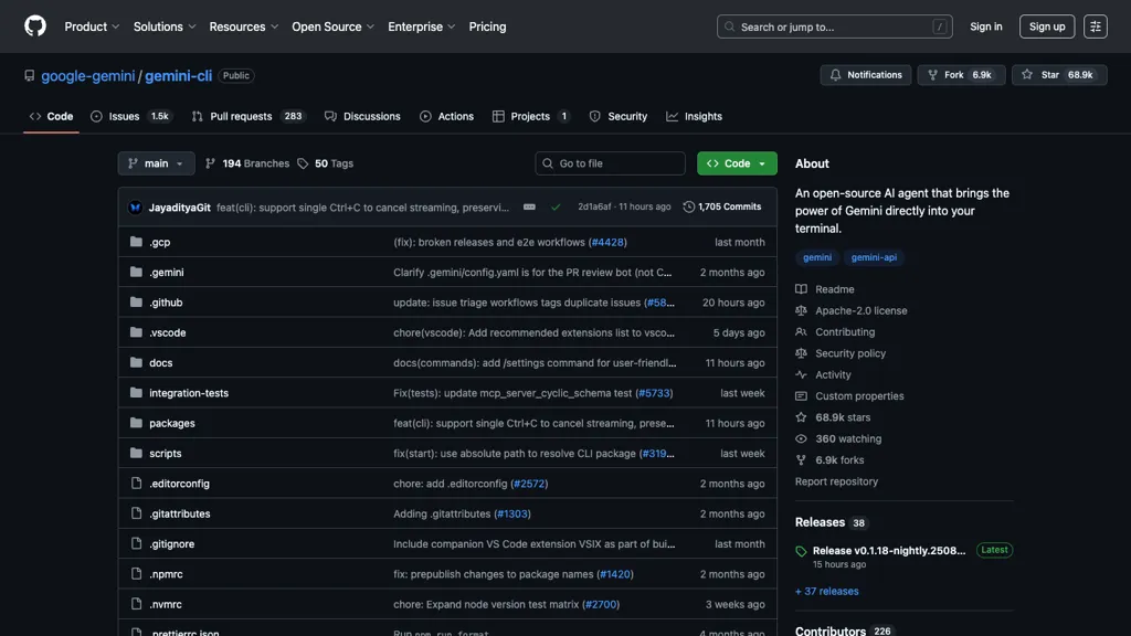 Gemini CLI 工具截图