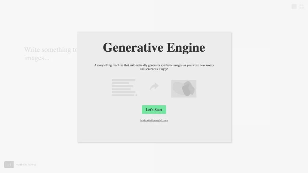 Generative_engine 官网截图