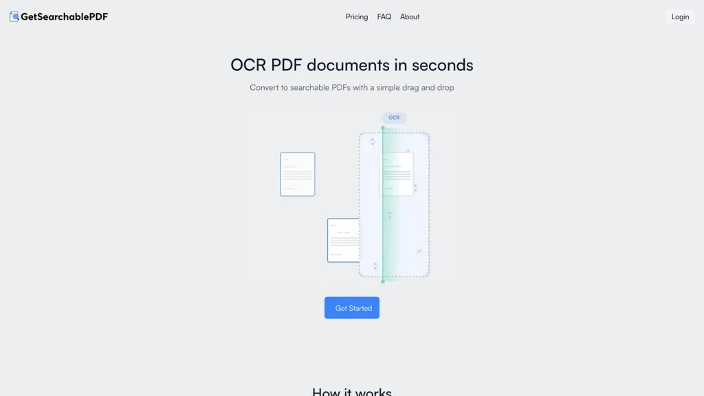 GetSearchablePDF 工具截图