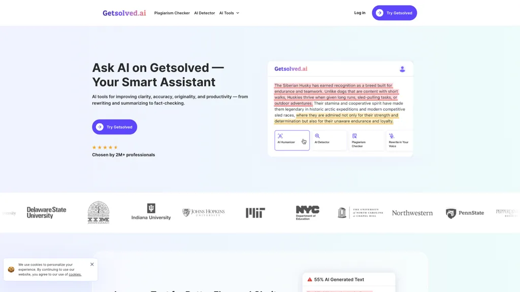 Getsolved.ai 官网截图