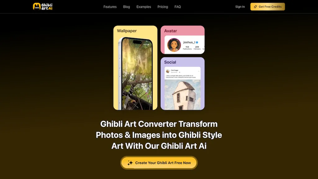 Ghibli-art.io 官网截图