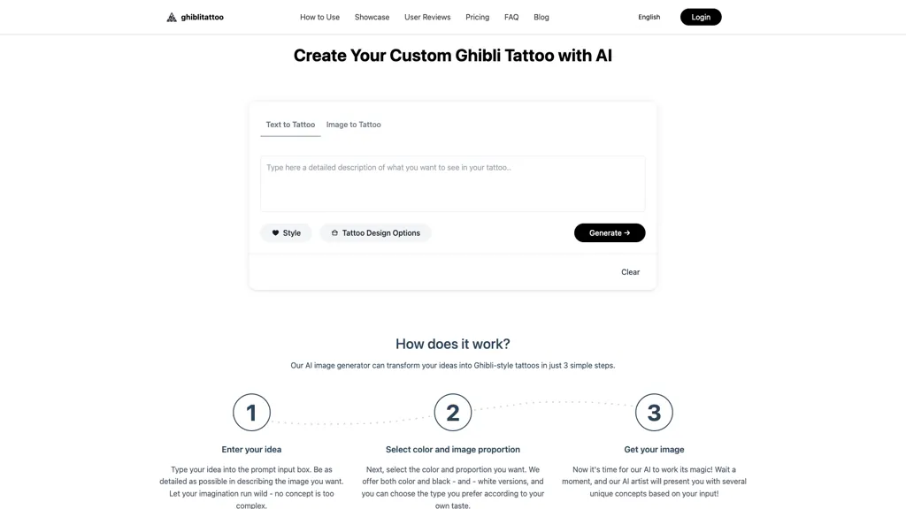ghiblitattoo 官网截图