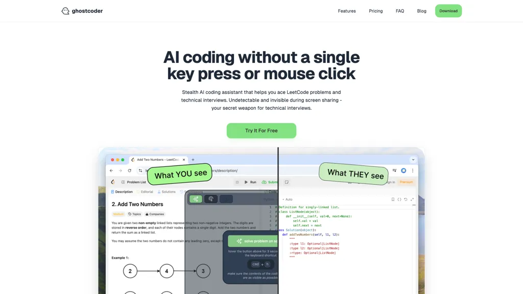 GhostCoder 工具截图