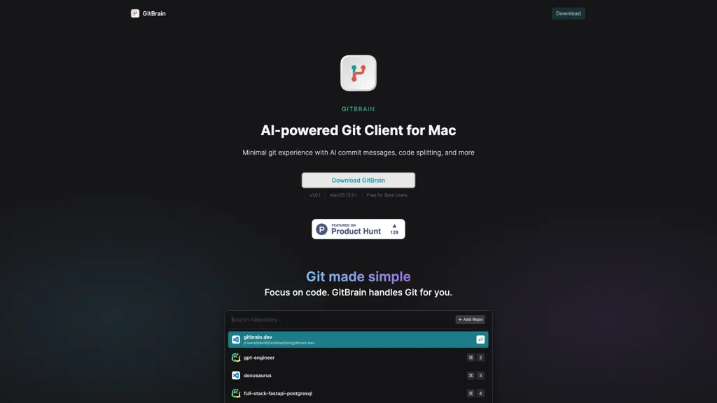 GitBrain 工具截图