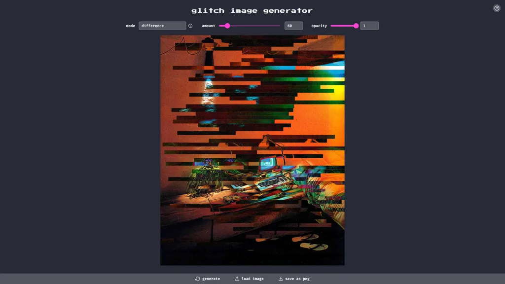 Glitch Image Generator 官网截图