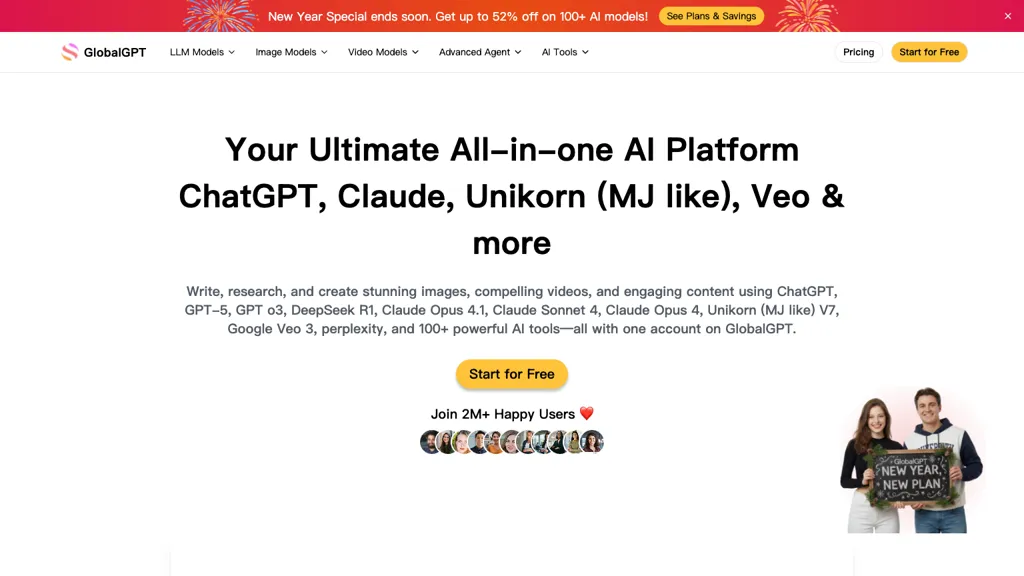 GlobalGPT 官网截图