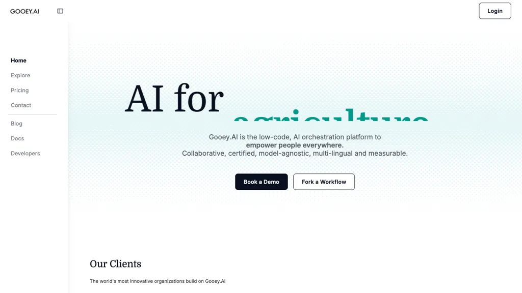 Gooey.AI 官网截图