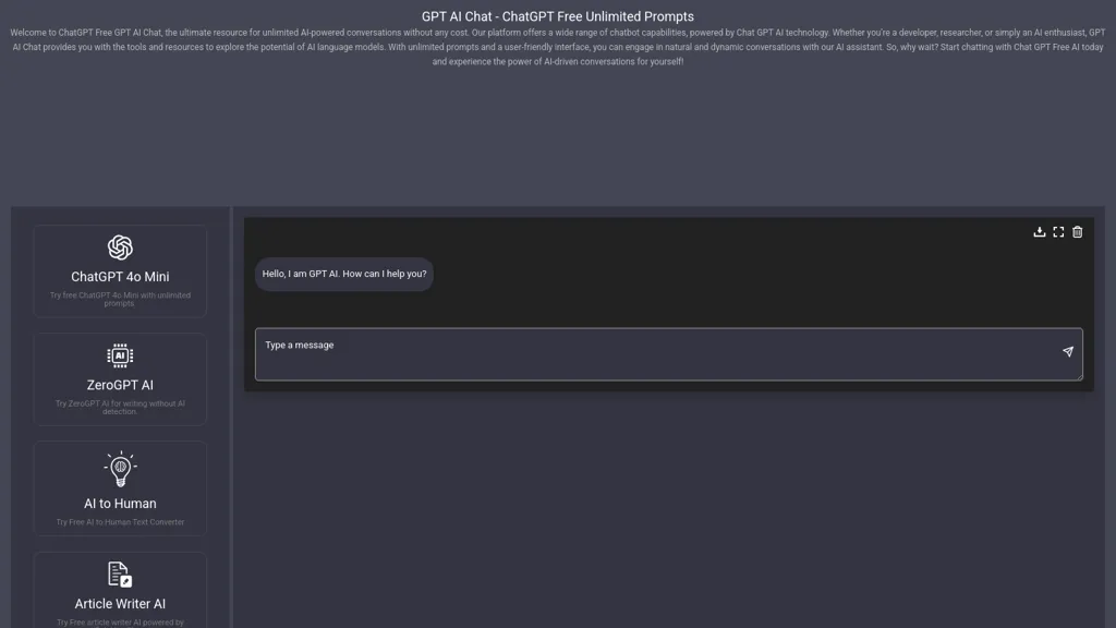 GPT AI Chat 工具截图