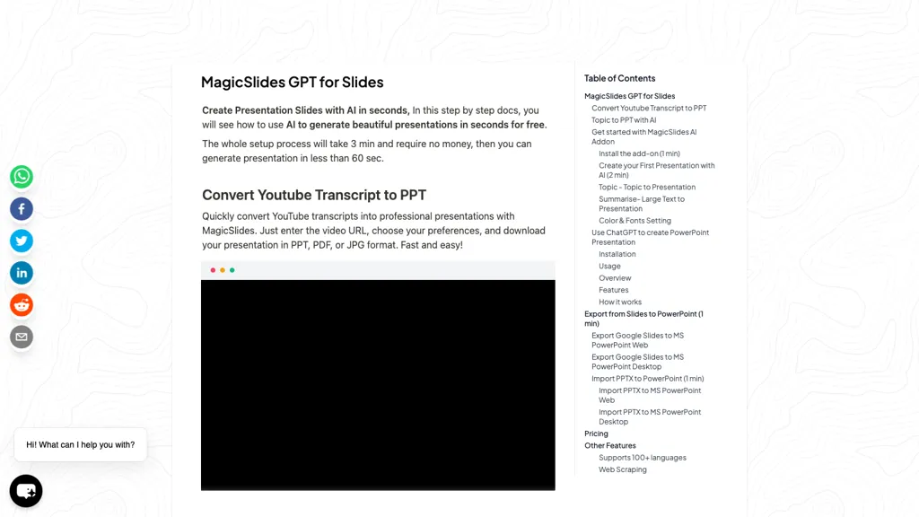 GPT for Slides 官网截图