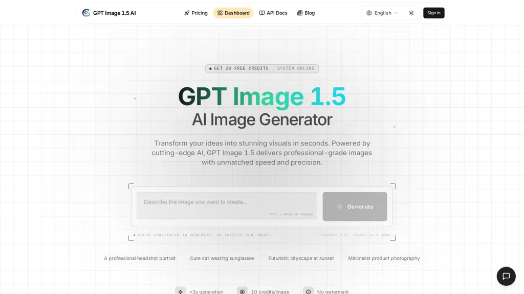GPT Image 1.5 AI 工具截图