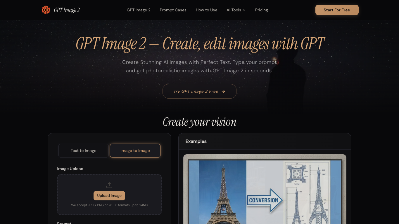 gpt-image2.net 官网截图
