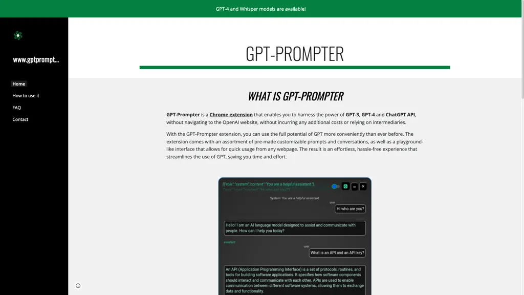 GPT-Prompter 官网截图