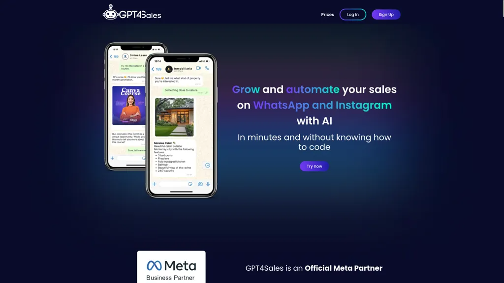 Gpt4sales 官网截图