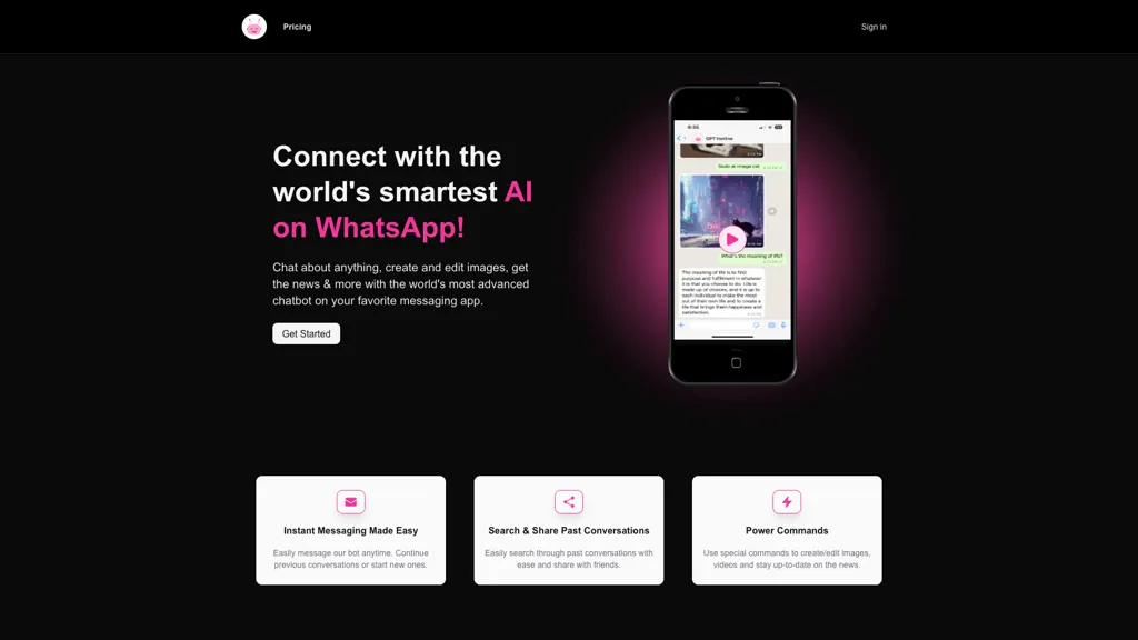 GPTHotline 官网截图