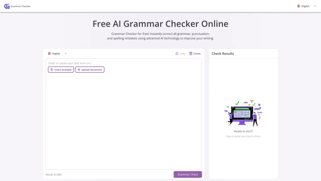 Grammar Checker 官网截图