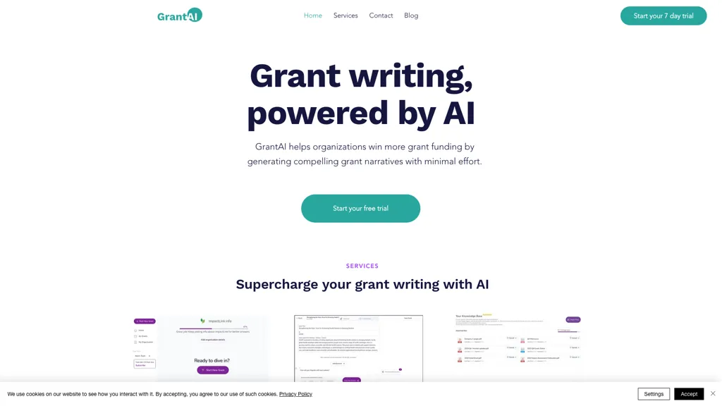 Grant AI 官网截图