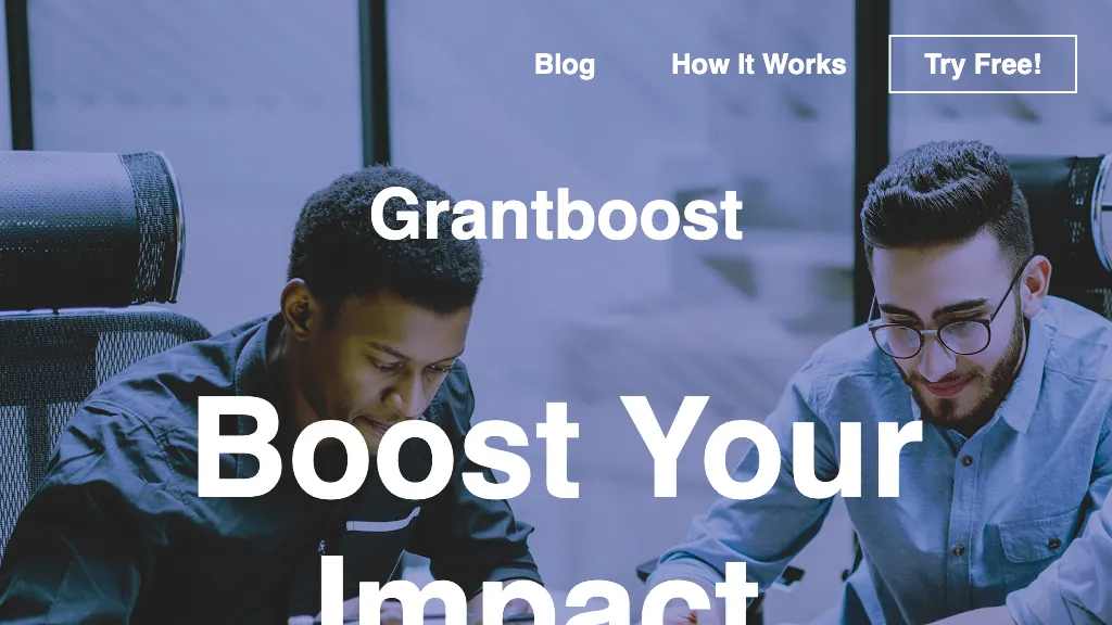 Grantboost 官网截图