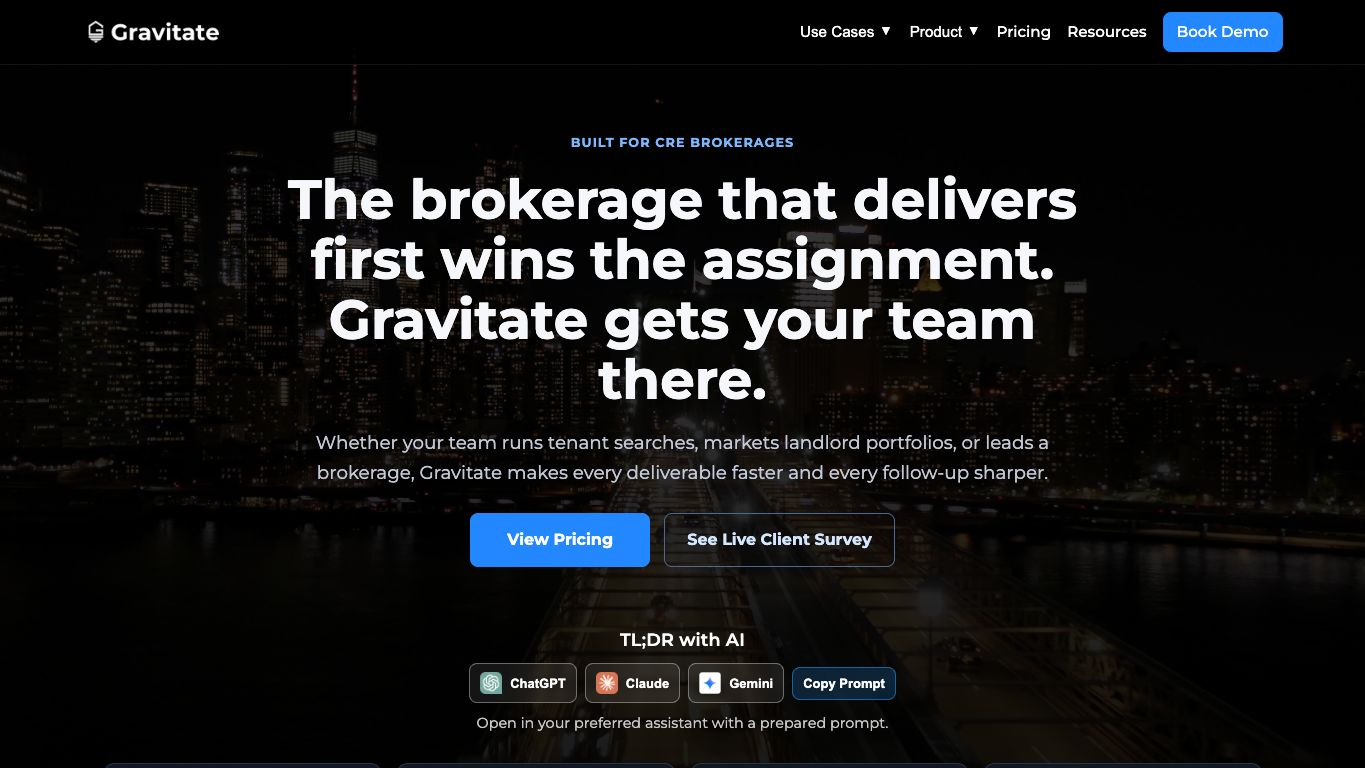Gravitate 官网截图