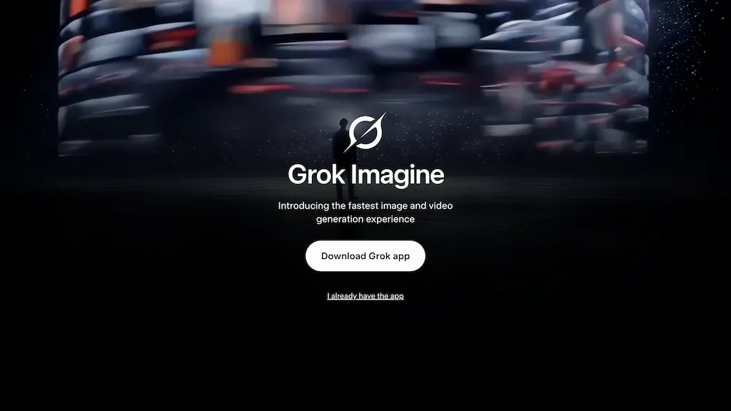 Grok Imagine 2.0 官网截图