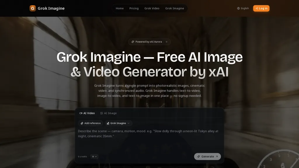 grokimagineai.io 官网截图