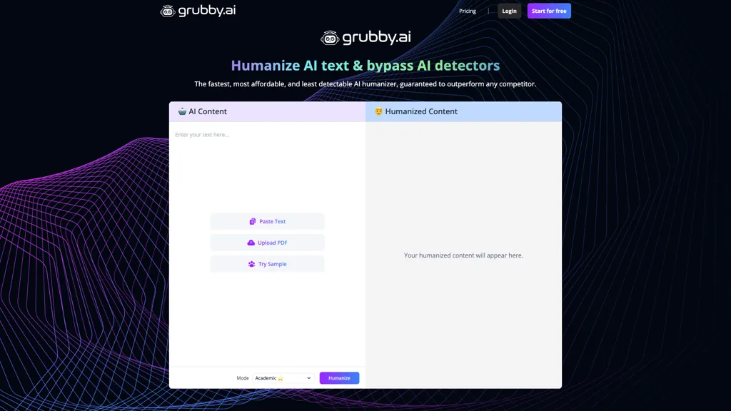 Grubby.ai 工具截图