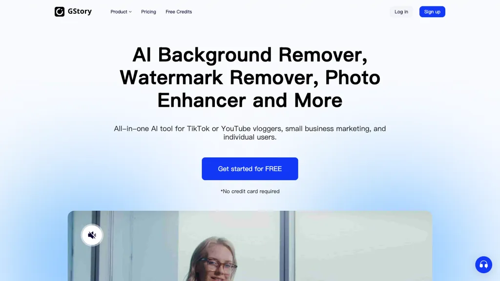 GStory.ai 官网截图