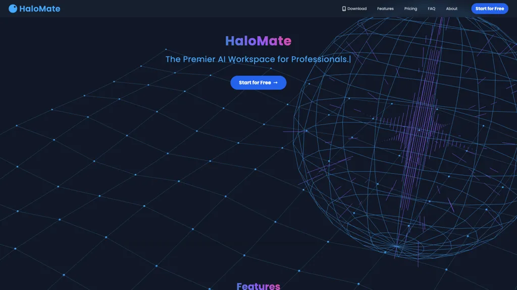 HaloMate AI 官网截图