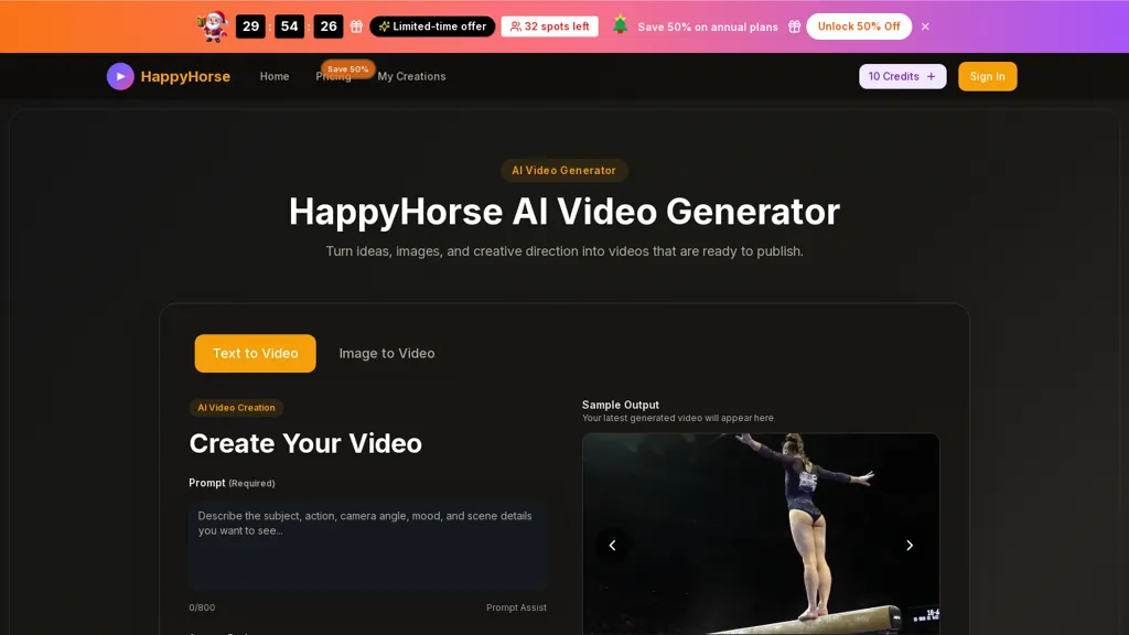 happyhorse20.com 官网截图