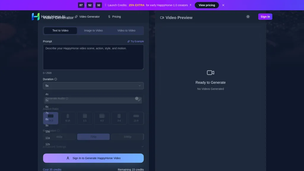 HappyHorseAI.net 工具截图
