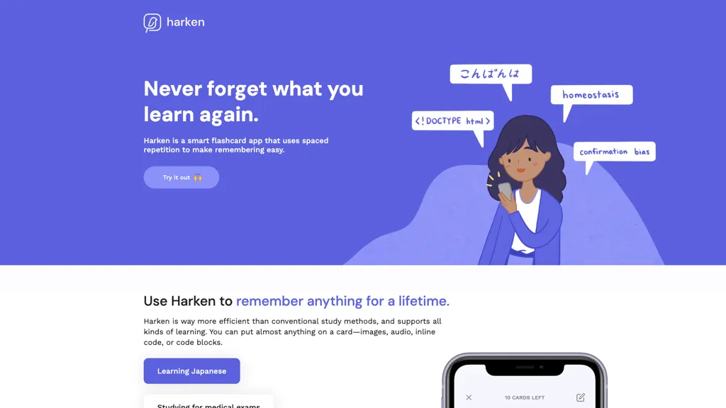 Harken Chrome Extension 官网截图
