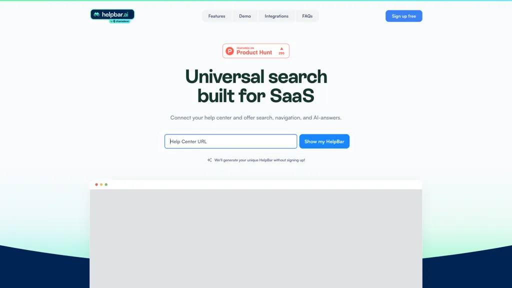 HelpBar.ai 官网截图