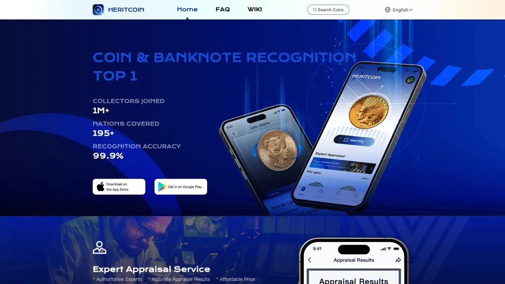 HeritCoin 官网截图