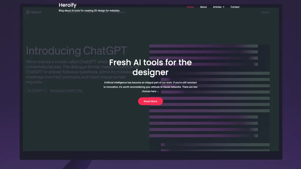 heroify 官网截图