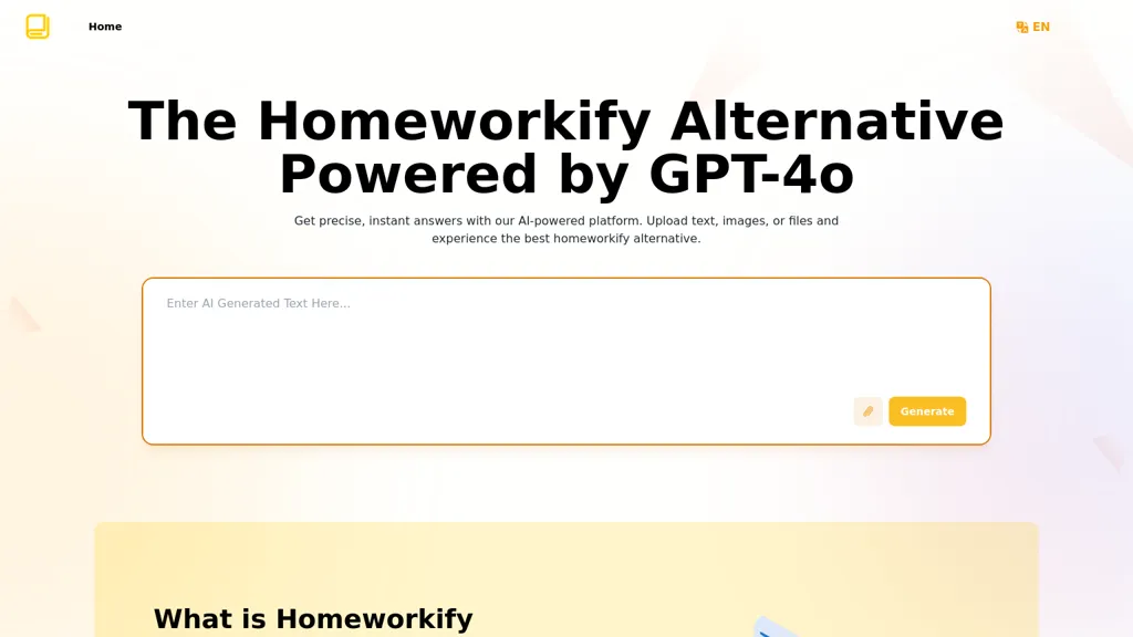 Homeworkify.im 官网截图