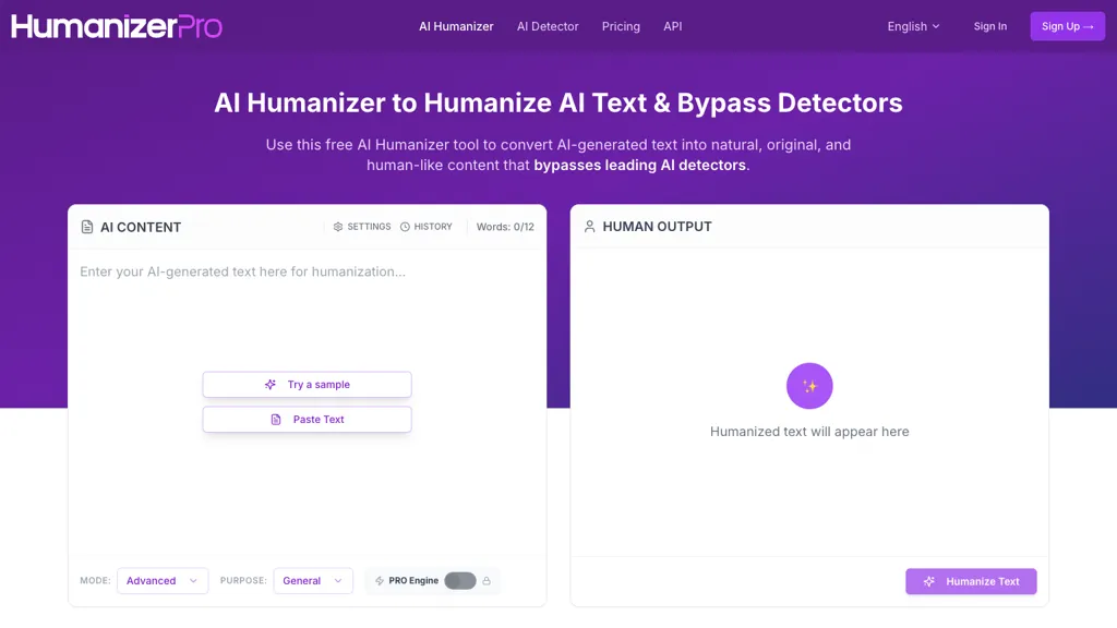 HumanizerPro 工具截图