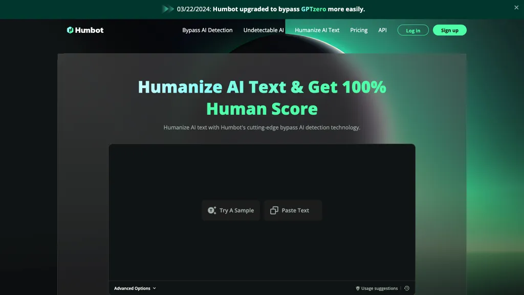 Humbot 官网截图