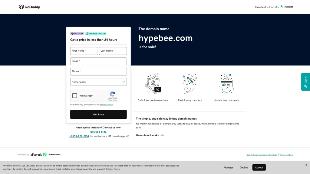 HypeBee 官网截图