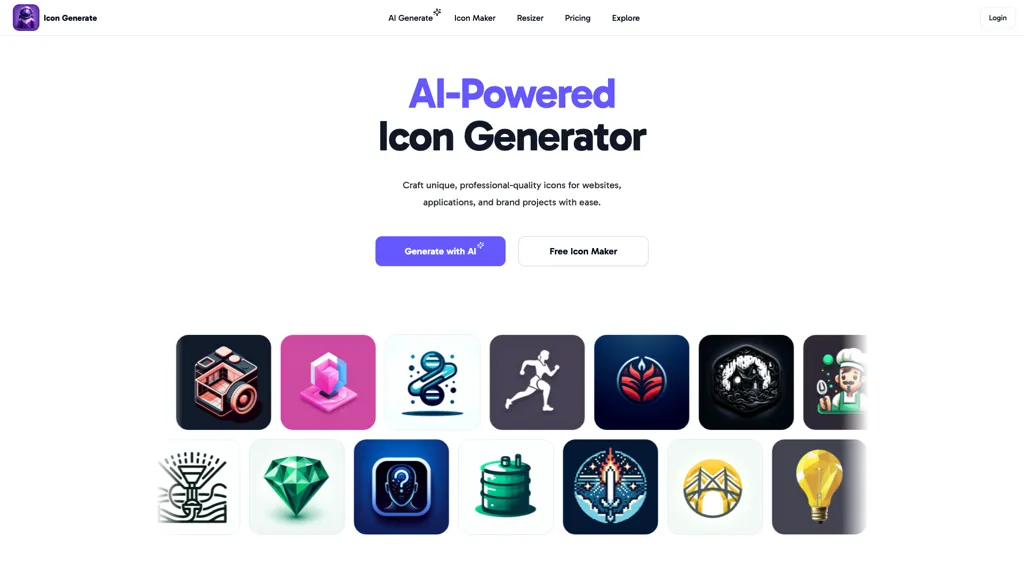 Icon generate 官网截图