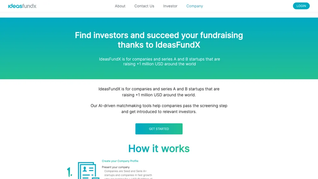 IdeasFundX 官网截图