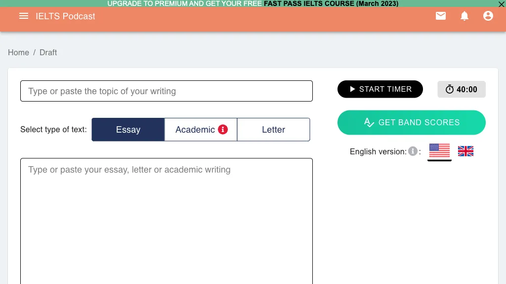 IELTS Podcast 官网截图