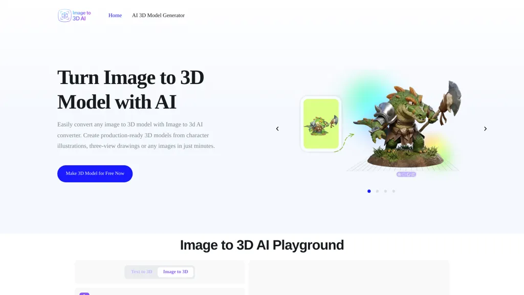 image-to-3d.ai 官网截图