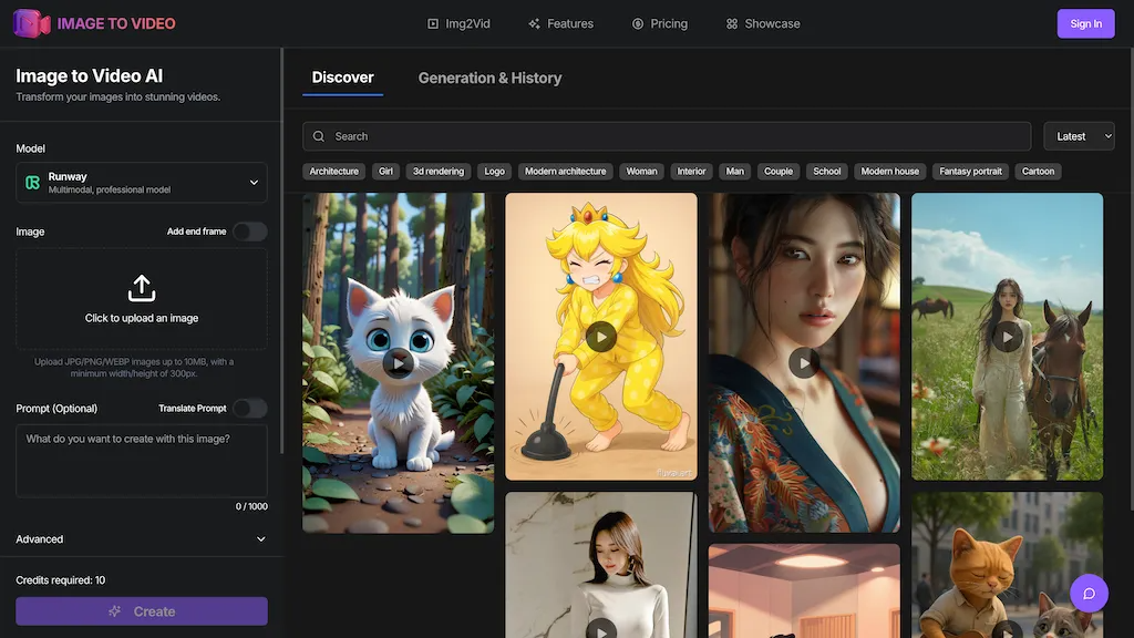 Image to Video AI 工具截图